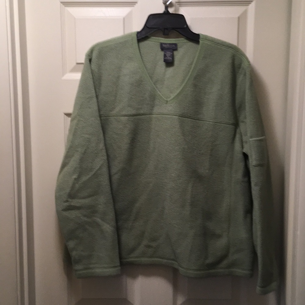 Van Heusen green fleece V-Neck pull over